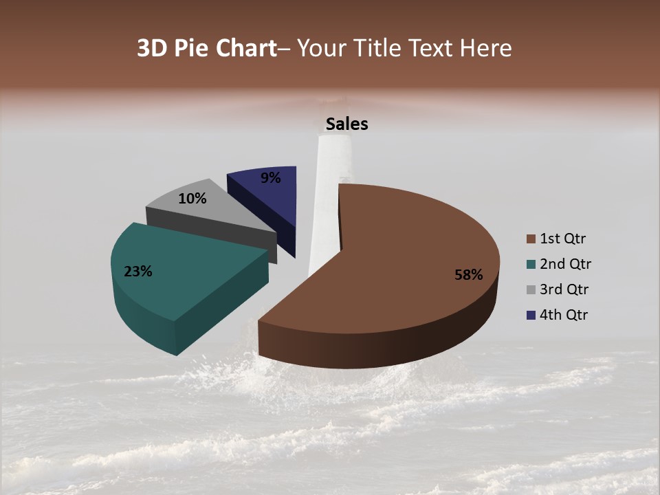 Sailing Atlantic Cliff PowerPoint Template