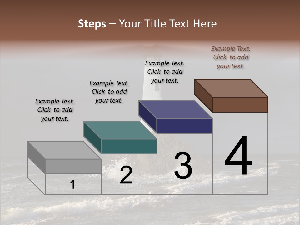 Sailing Atlantic Cliff PowerPoint Template