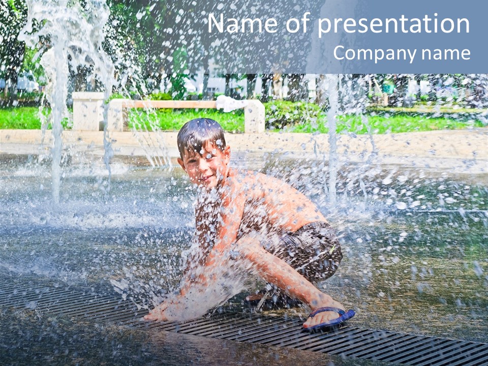 Splashing Fun One PowerPoint Template