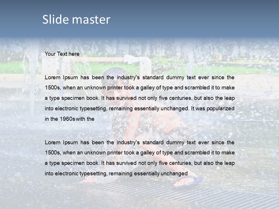 Splashing Fun One PowerPoint Template