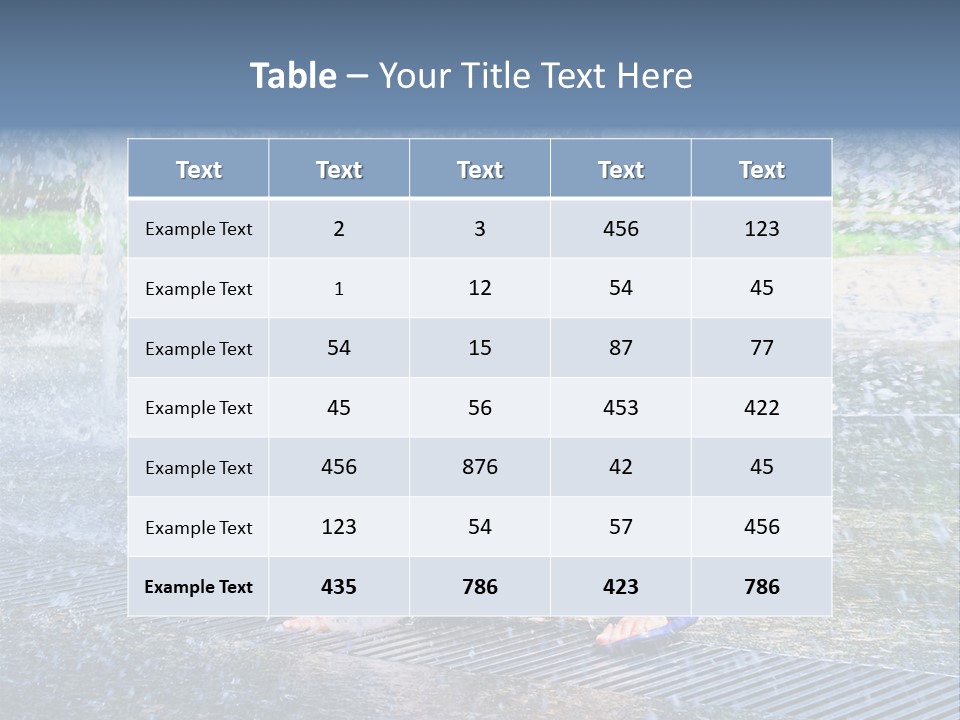 Splashing Fun One PowerPoint Template