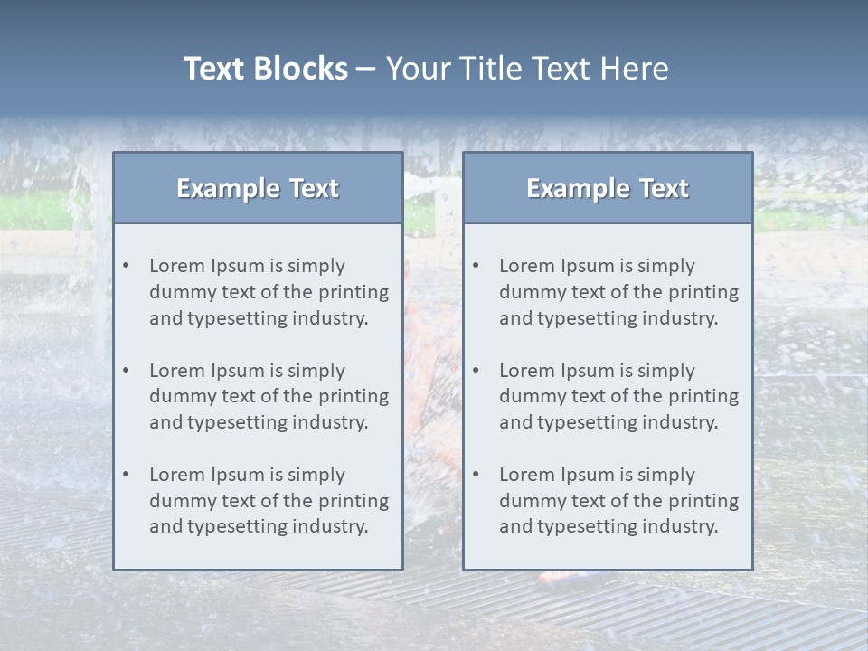 Splashing Fun One PowerPoint Template