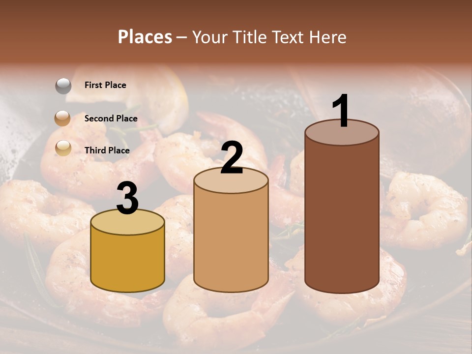 White Lemon Prawn PowerPoint Template