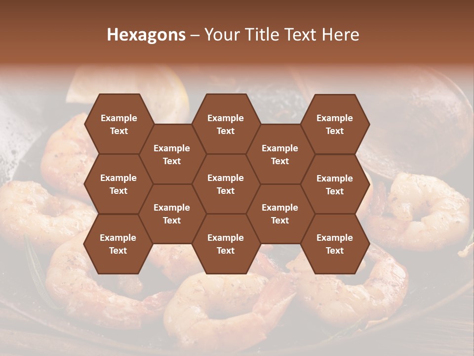 White Lemon Prawn PowerPoint Template