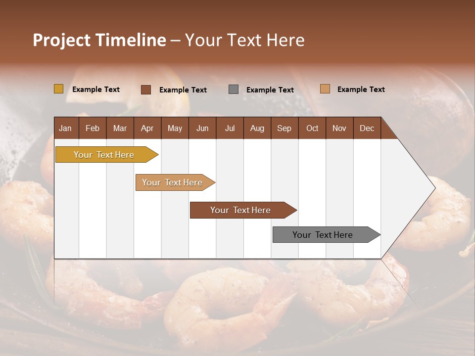 White Lemon Prawn PowerPoint Template