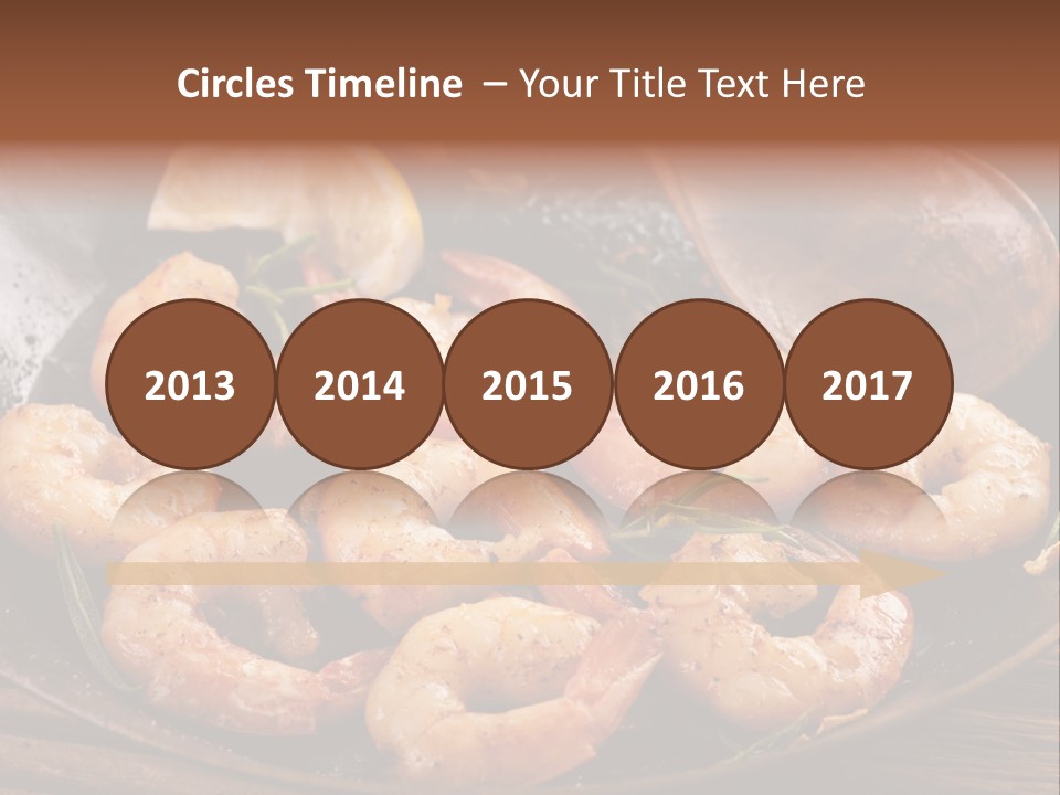 White Lemon Prawn PowerPoint Template