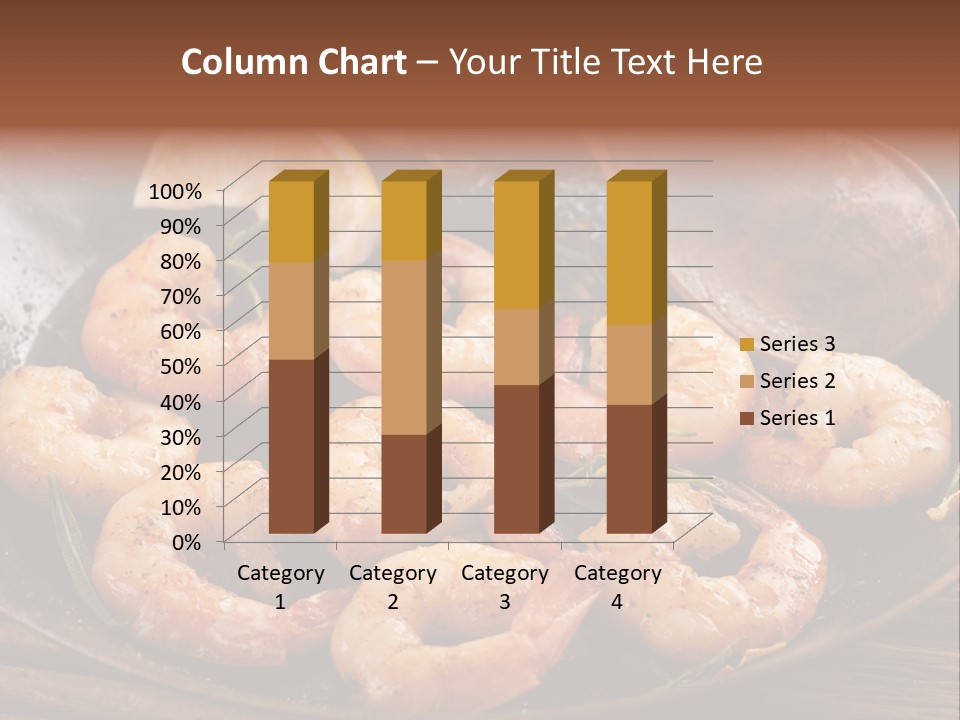 White Lemon Prawn PowerPoint Template