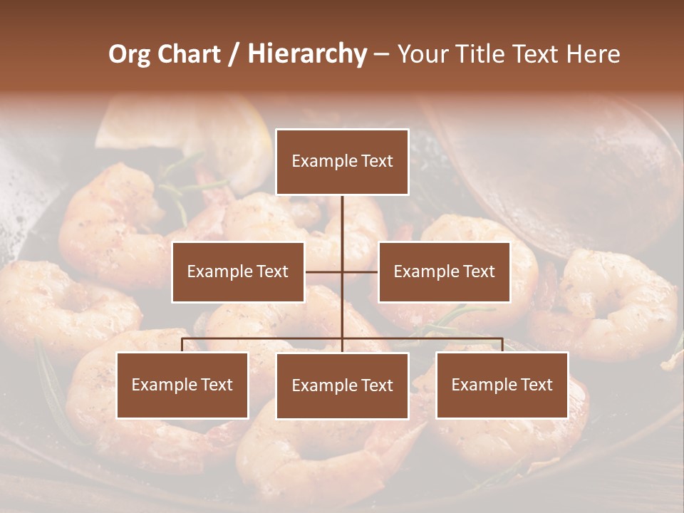 White Lemon Prawn PowerPoint Template