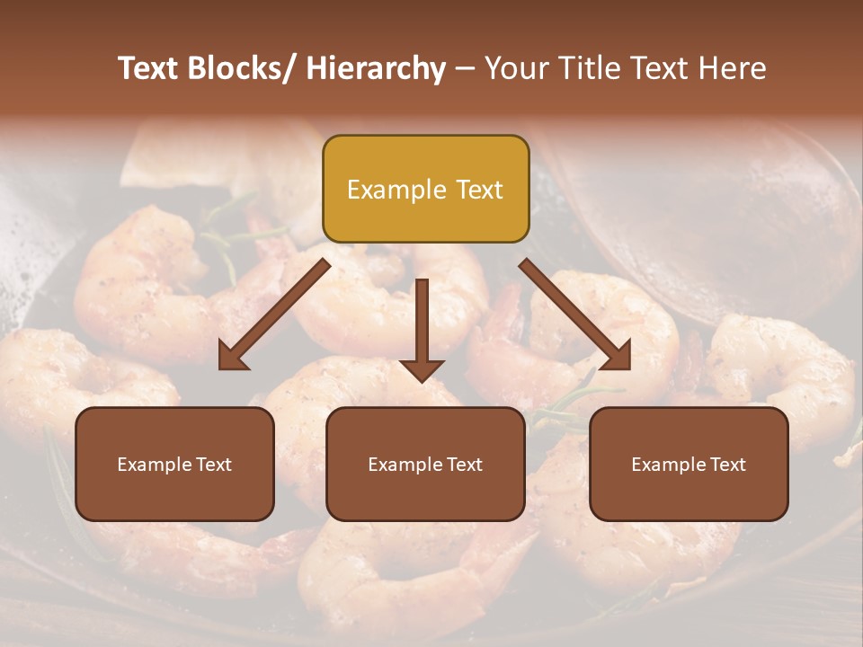 White Lemon Prawn PowerPoint Template