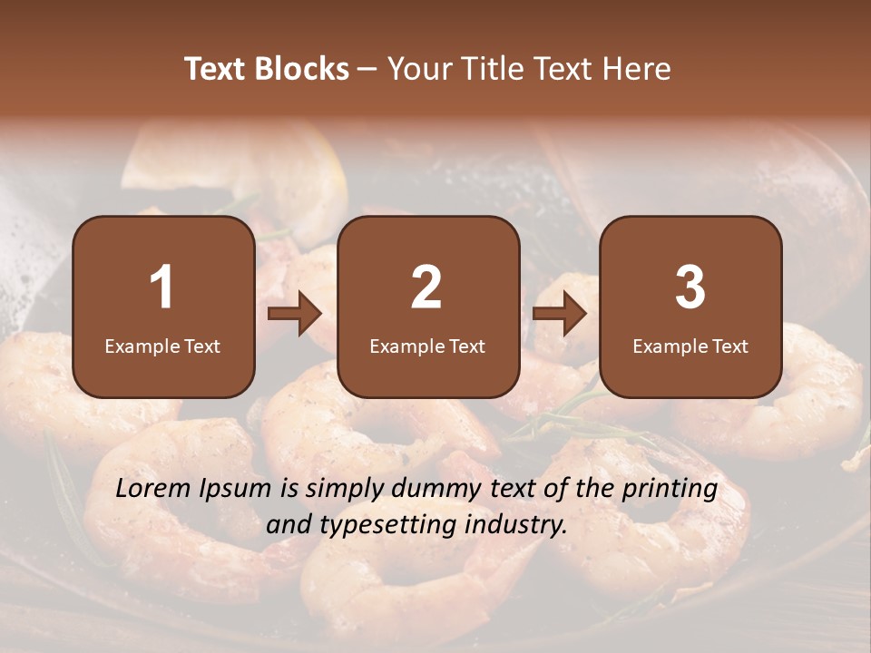 White Lemon Prawn PowerPoint Template