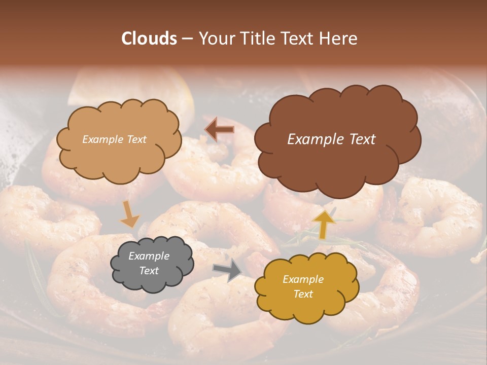 White Lemon Prawn PowerPoint Template