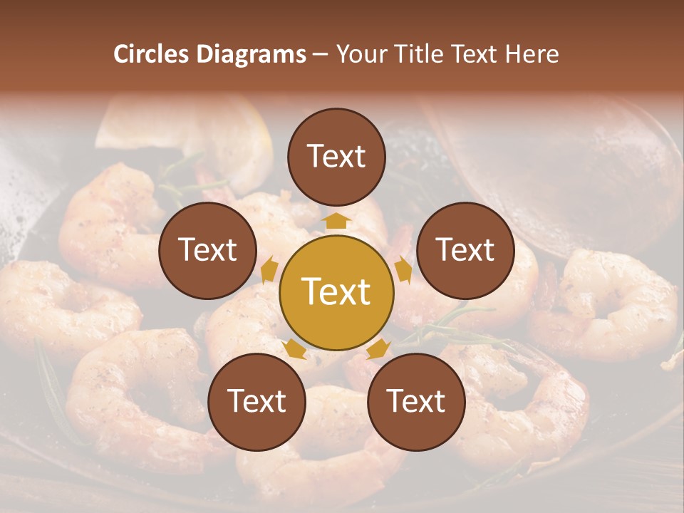 White Lemon Prawn PowerPoint Template