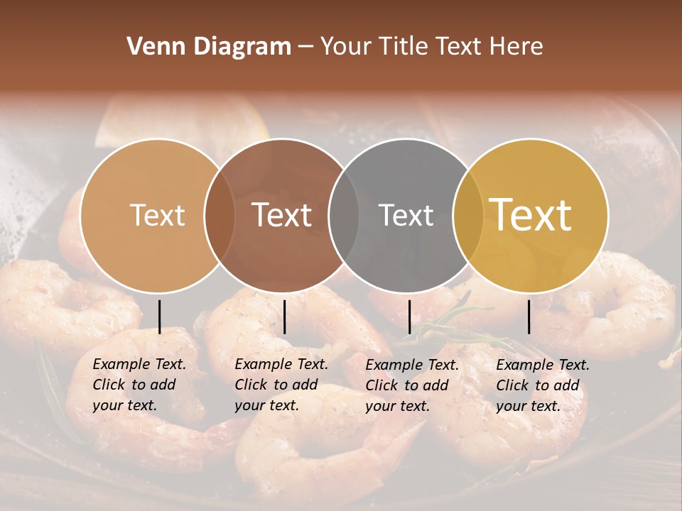 White Lemon Prawn PowerPoint Template