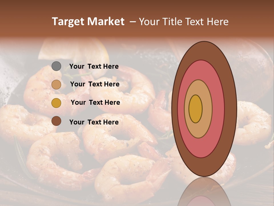 White Lemon Prawn PowerPoint Template