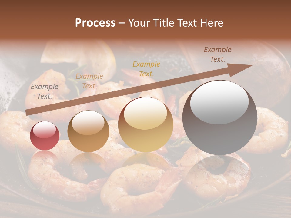 White Lemon Prawn PowerPoint Template