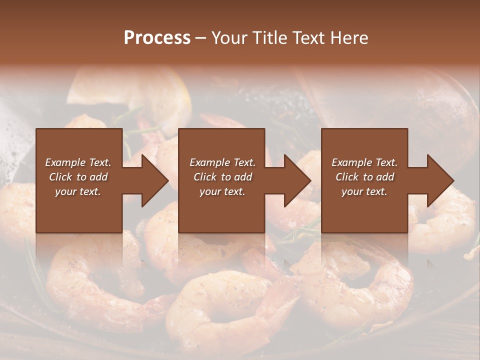 White Lemon Prawn PowerPoint Template