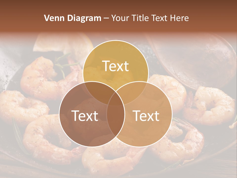 White Lemon Prawn PowerPoint Template