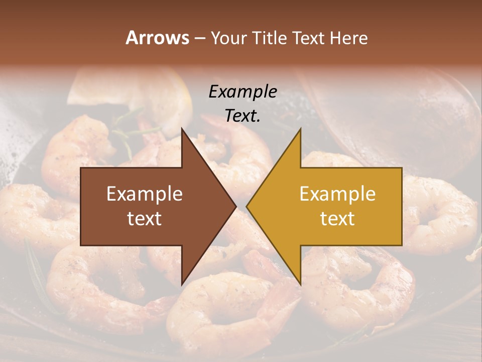 White Lemon Prawn PowerPoint Template