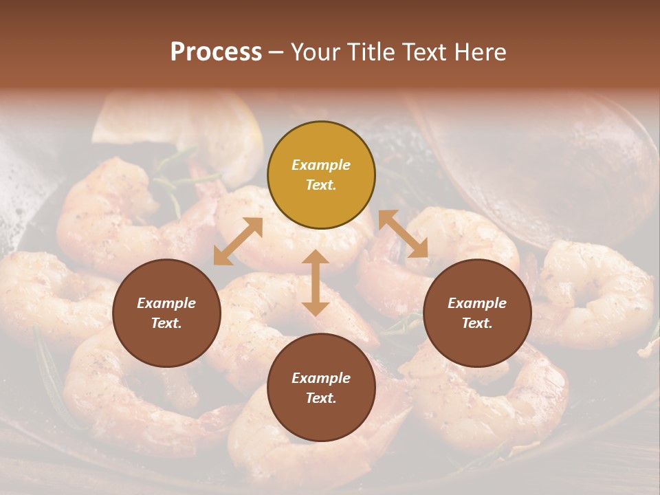 White Lemon Prawn PowerPoint Template