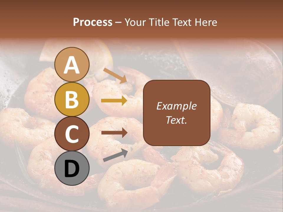 White Lemon Prawn PowerPoint Template