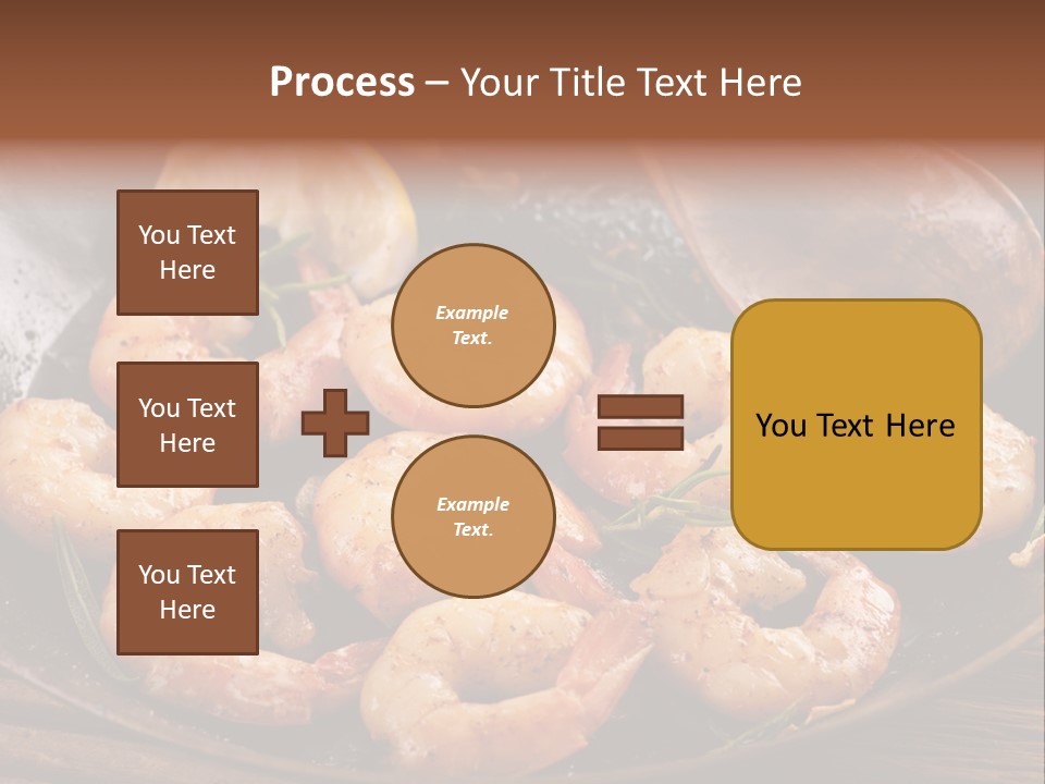 White Lemon Prawn PowerPoint Template