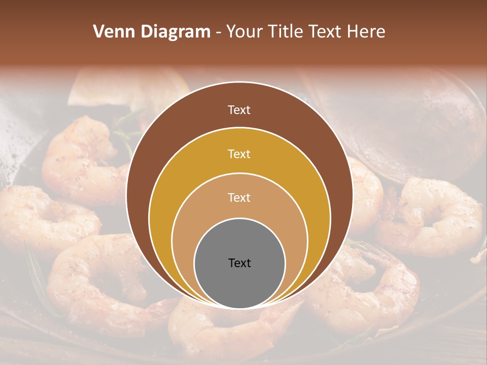 White Lemon Prawn PowerPoint Template