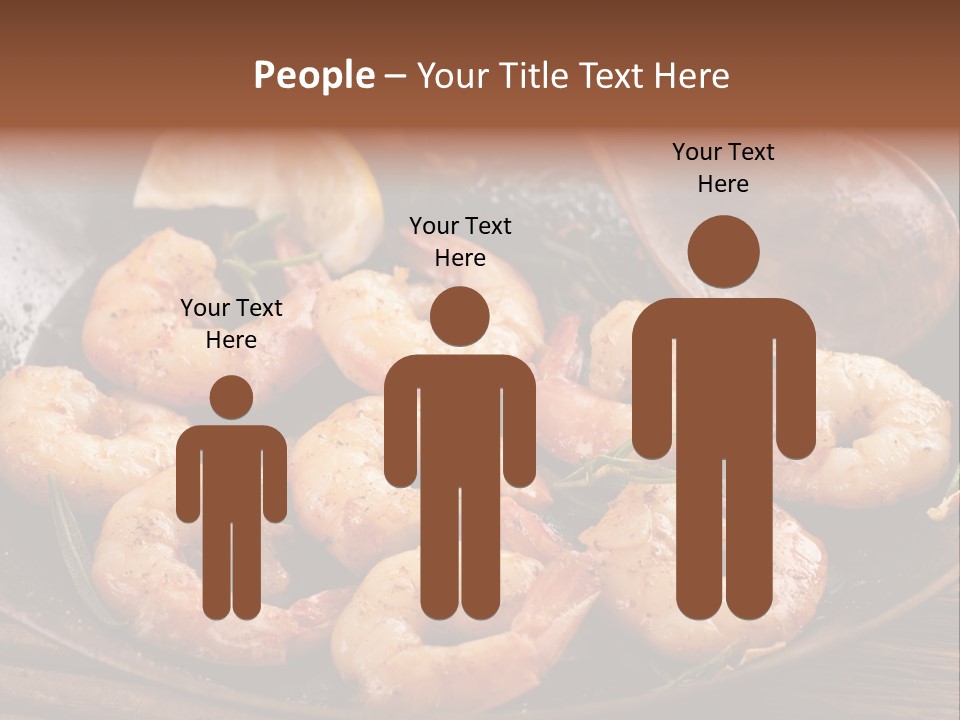 White Lemon Prawn PowerPoint Template