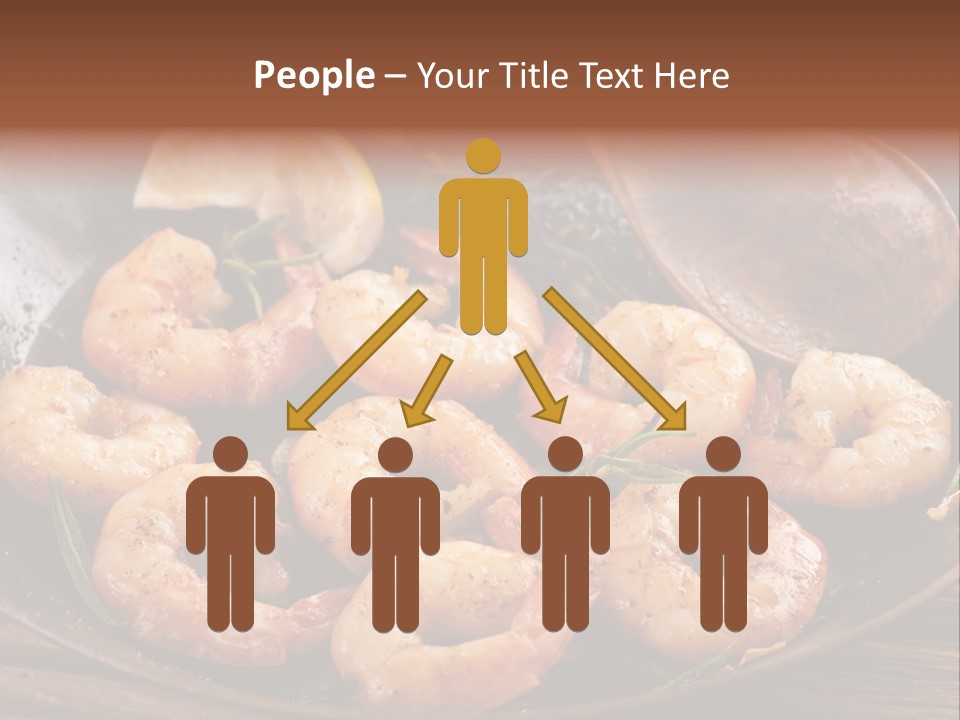 White Lemon Prawn PowerPoint Template