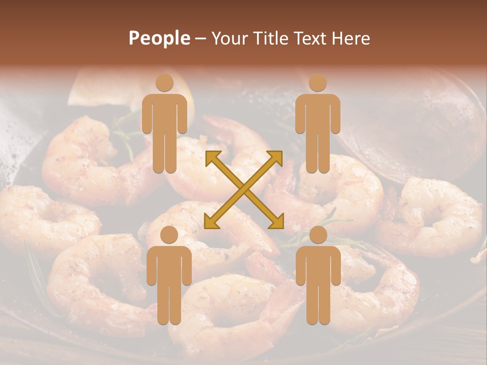 White Lemon Prawn PowerPoint Template