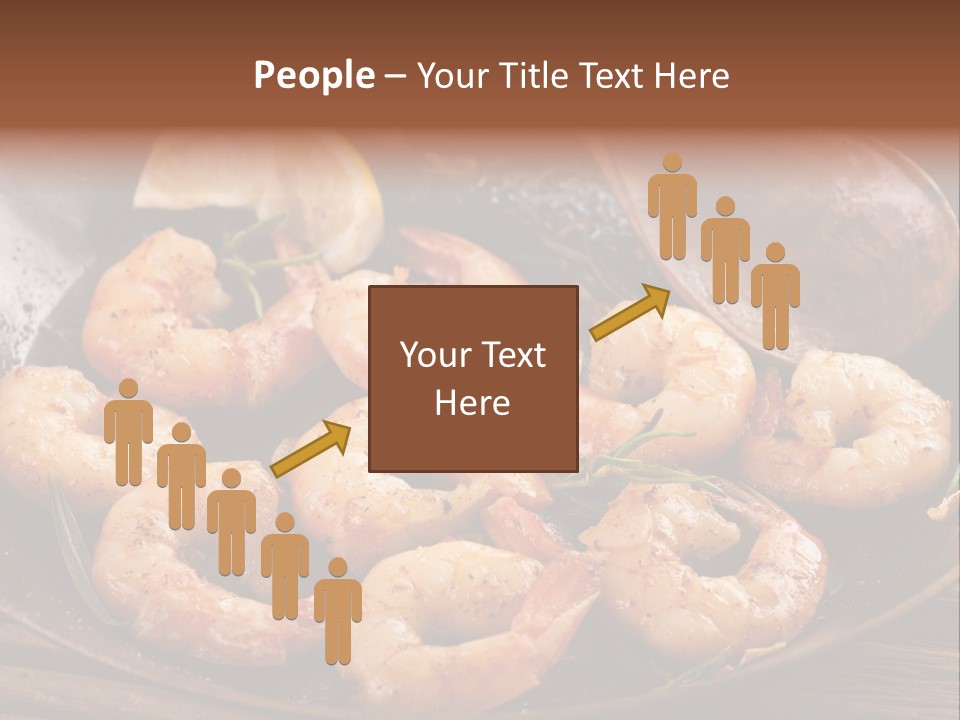 White Lemon Prawn PowerPoint Template