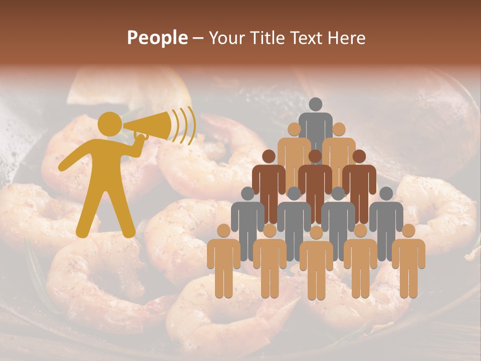 White Lemon Prawn PowerPoint Template