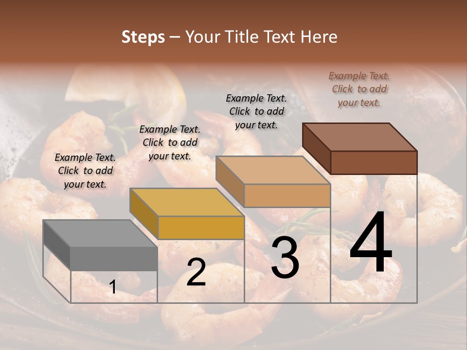 White Lemon Prawn PowerPoint Template