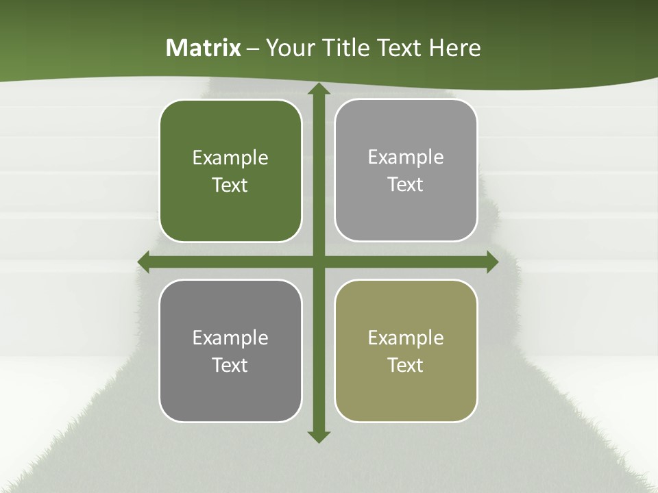 A Set Of Steps Leading Up To The Top Of A Hill PowerPoint Template