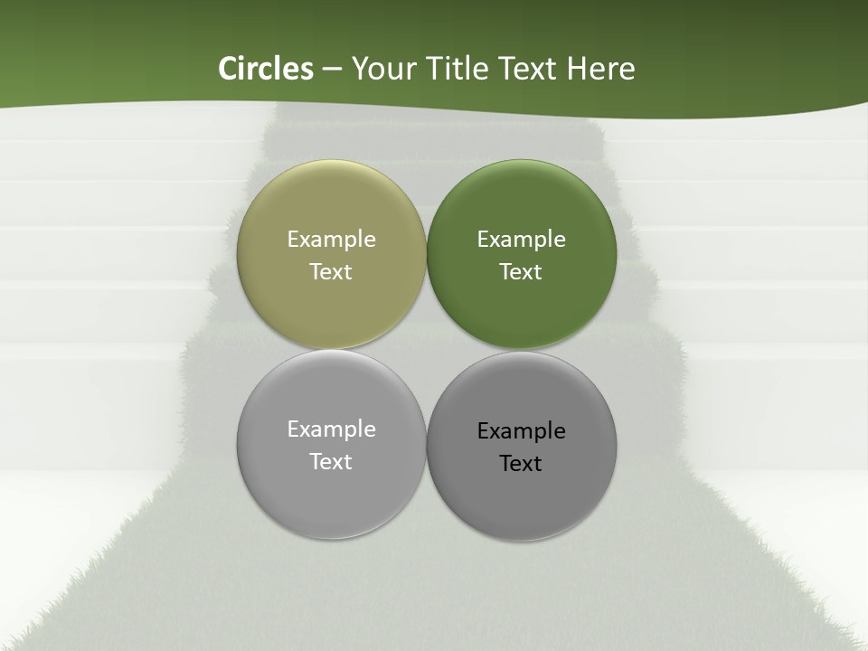 A Set Of Steps Leading Up To The Top Of A Hill PowerPoint Template