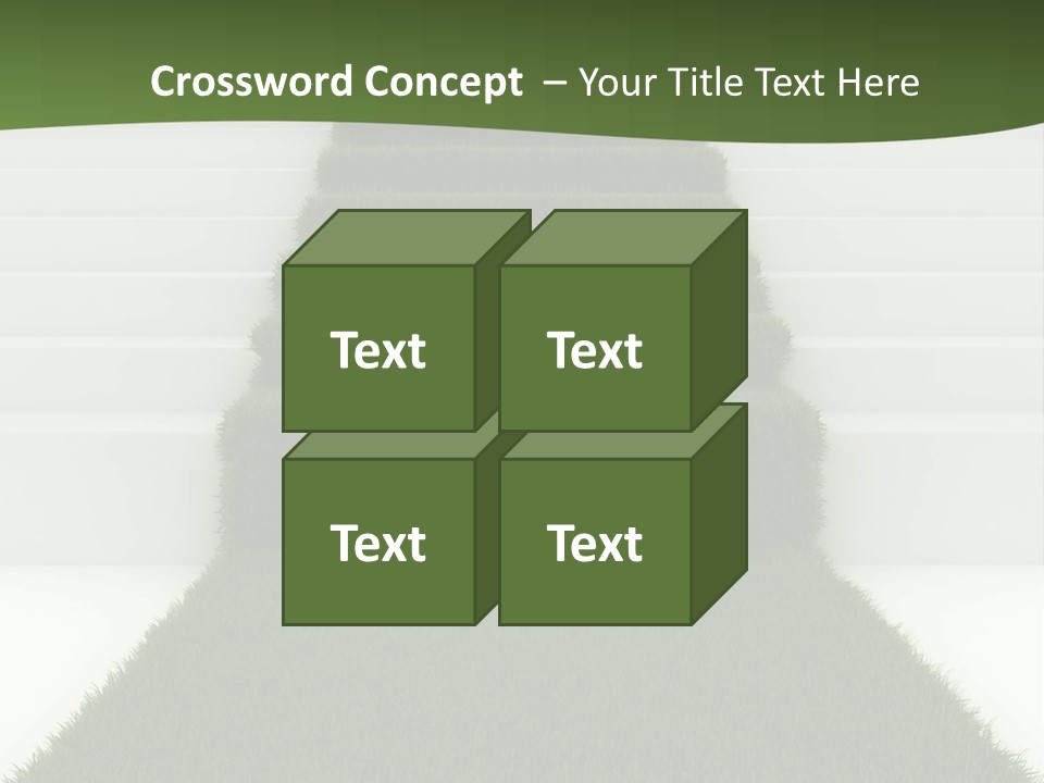 A Set Of Steps Leading Up To The Top Of A Hill PowerPoint Template