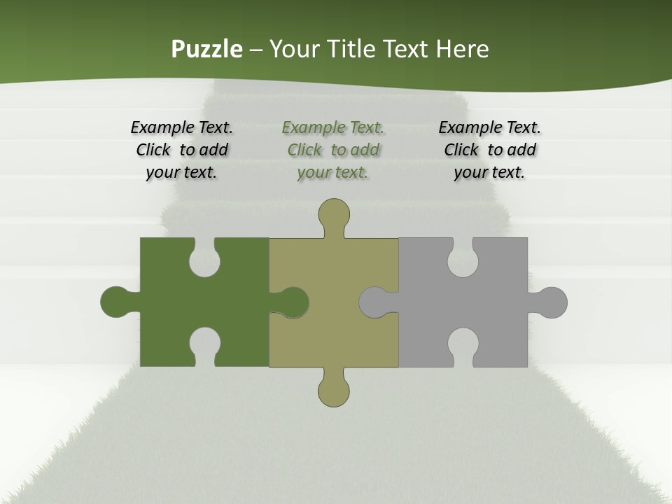 A Set Of Steps Leading Up To The Top Of A Hill PowerPoint Template