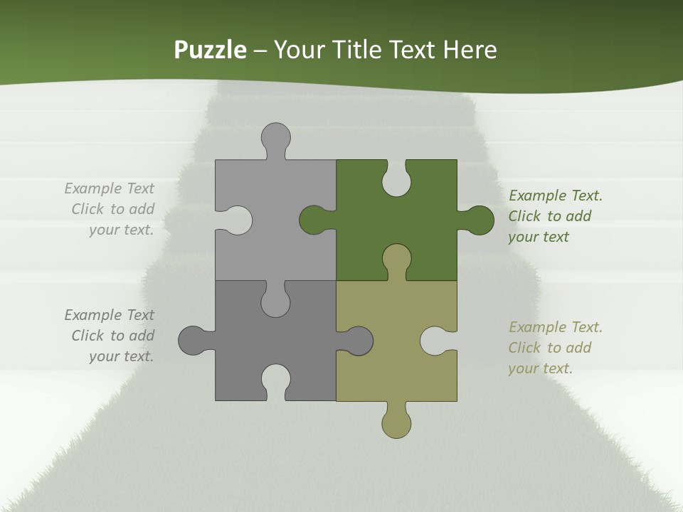 A Set Of Steps Leading Up To The Top Of A Hill PowerPoint Template