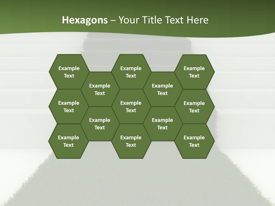 A Set Of Steps Leading Up To The Top Of A Hill PowerPoint Template