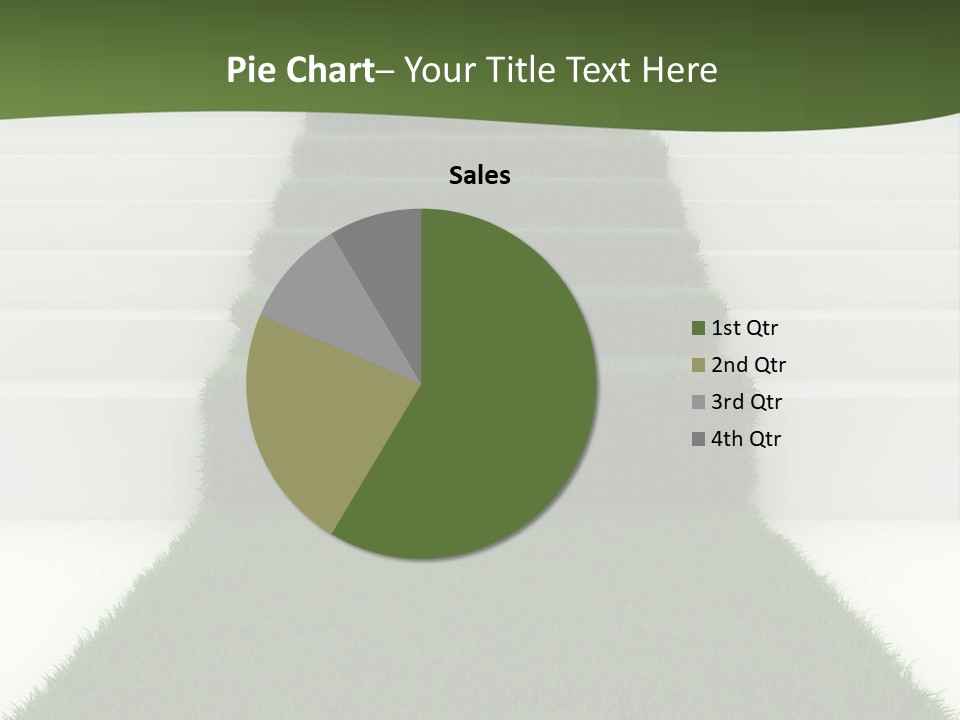 A Set Of Steps Leading Up To The Top Of A Hill PowerPoint Template