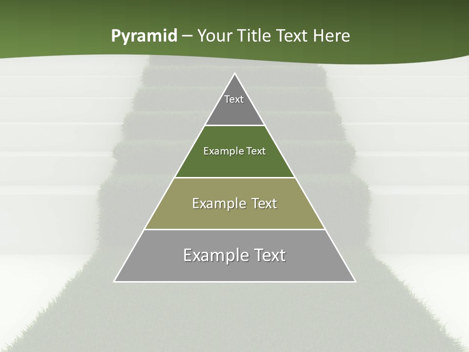 A Set Of Steps Leading Up To The Top Of A Hill PowerPoint Template