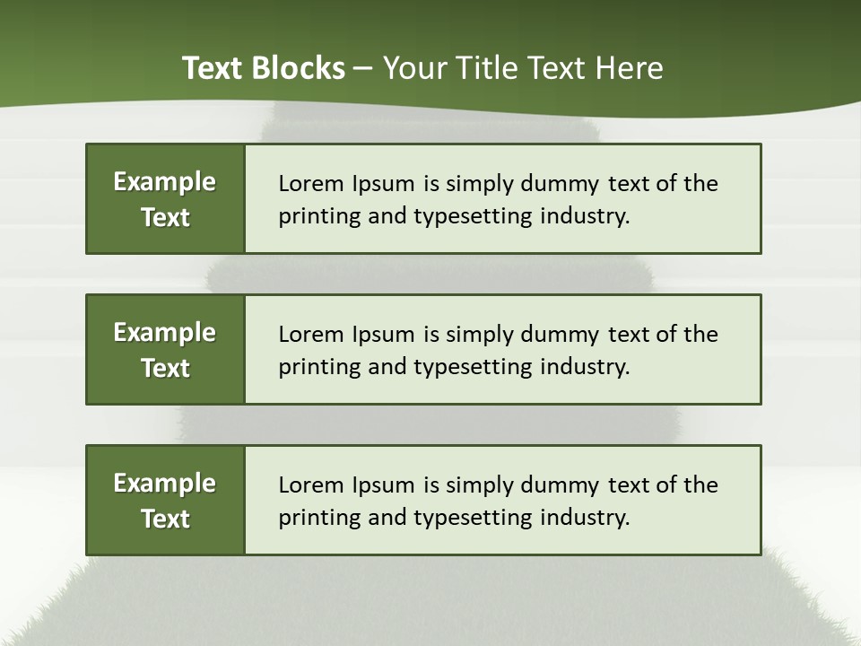A Set Of Steps Leading Up To The Top Of A Hill PowerPoint Template