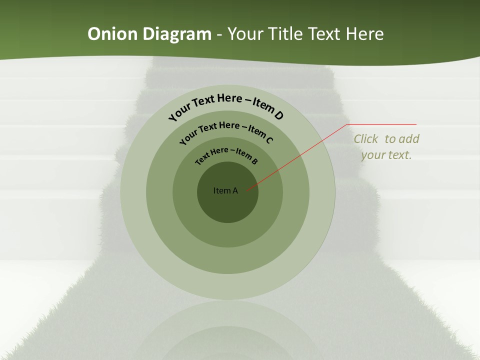 A Set Of Steps Leading Up To The Top Of A Hill PowerPoint Template