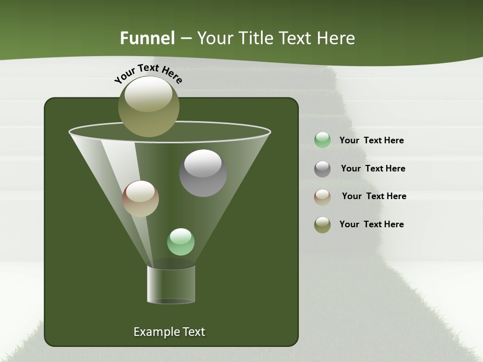 A Set Of Steps Leading Up To The Top Of A Hill PowerPoint Template