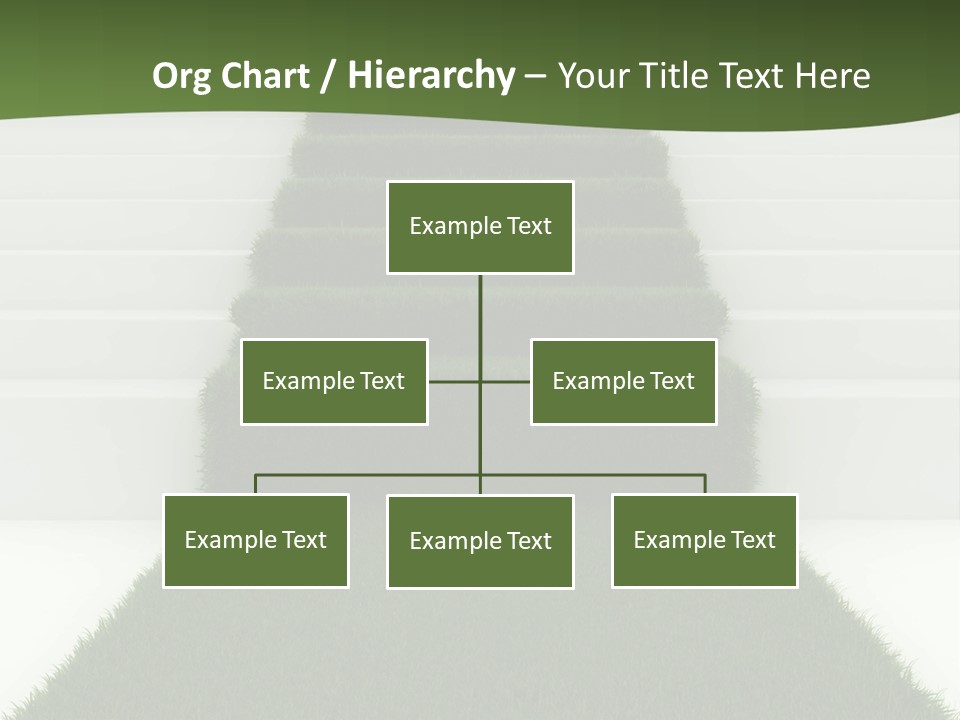 A Set Of Steps Leading Up To The Top Of A Hill PowerPoint Template