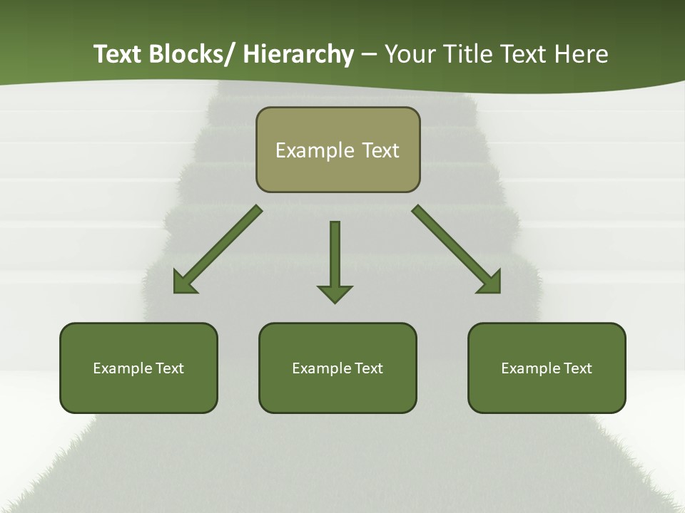 A Set Of Steps Leading Up To The Top Of A Hill PowerPoint Template