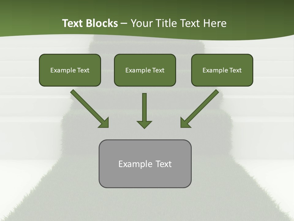 A Set Of Steps Leading Up To The Top Of A Hill PowerPoint Template