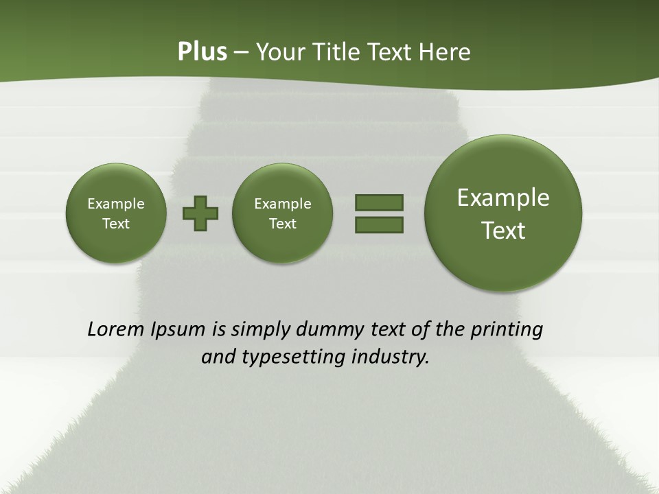 A Set Of Steps Leading Up To The Top Of A Hill PowerPoint Template