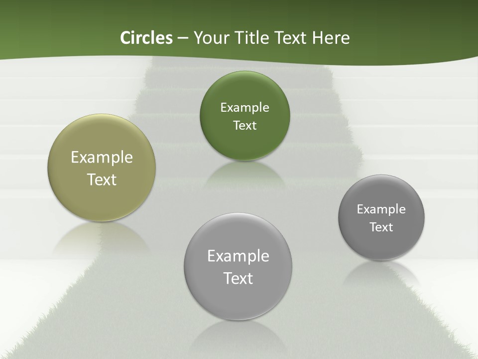 A Set Of Steps Leading Up To The Top Of A Hill PowerPoint Template
