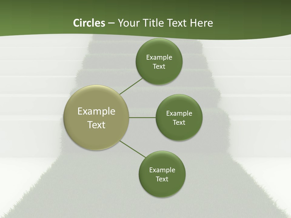 A Set Of Steps Leading Up To The Top Of A Hill PowerPoint Template