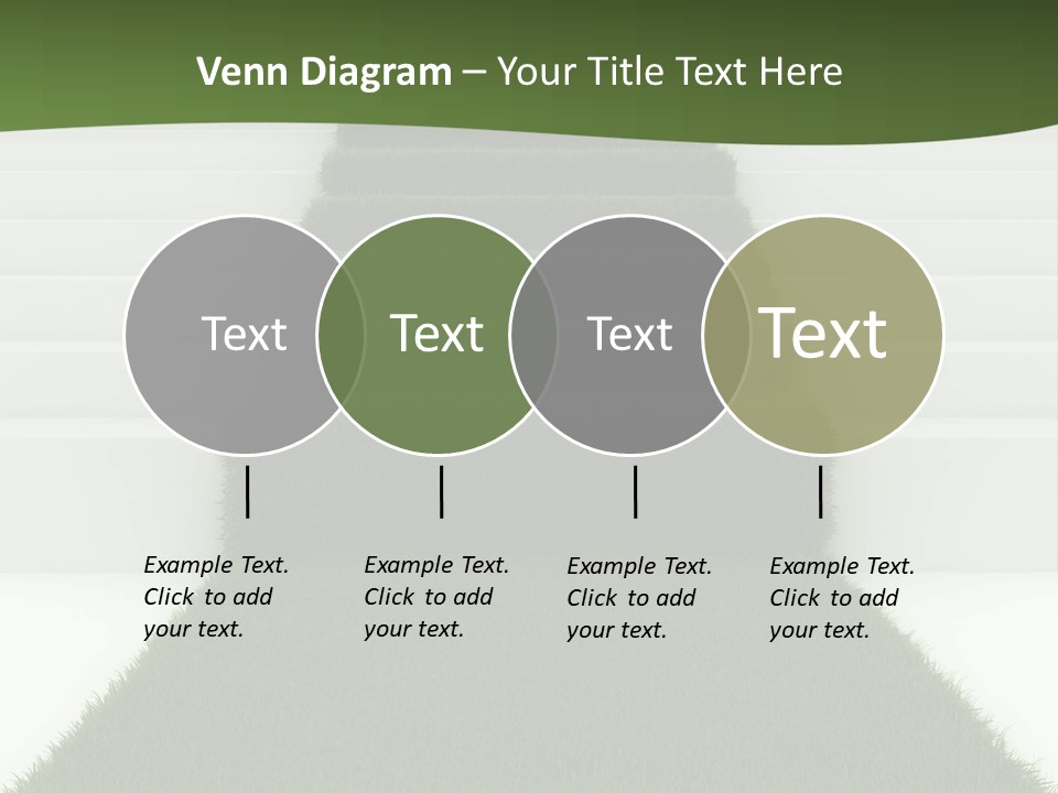 A Set Of Steps Leading Up To The Top Of A Hill PowerPoint Template